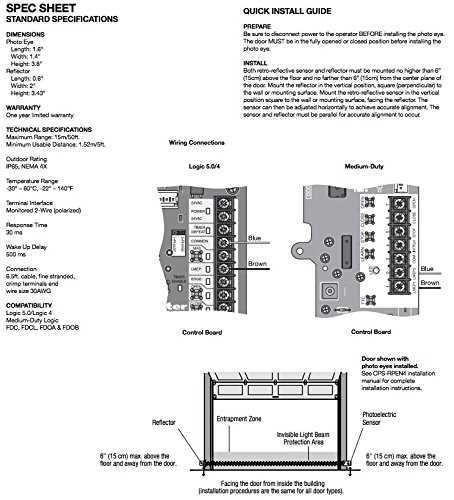 liftmaster photo eye wiring diagram
