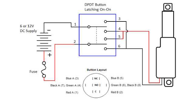 linear actuator circuit diagram