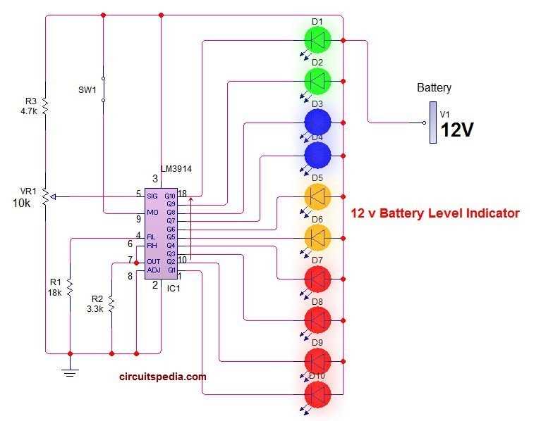 lm3914 circuit diagram