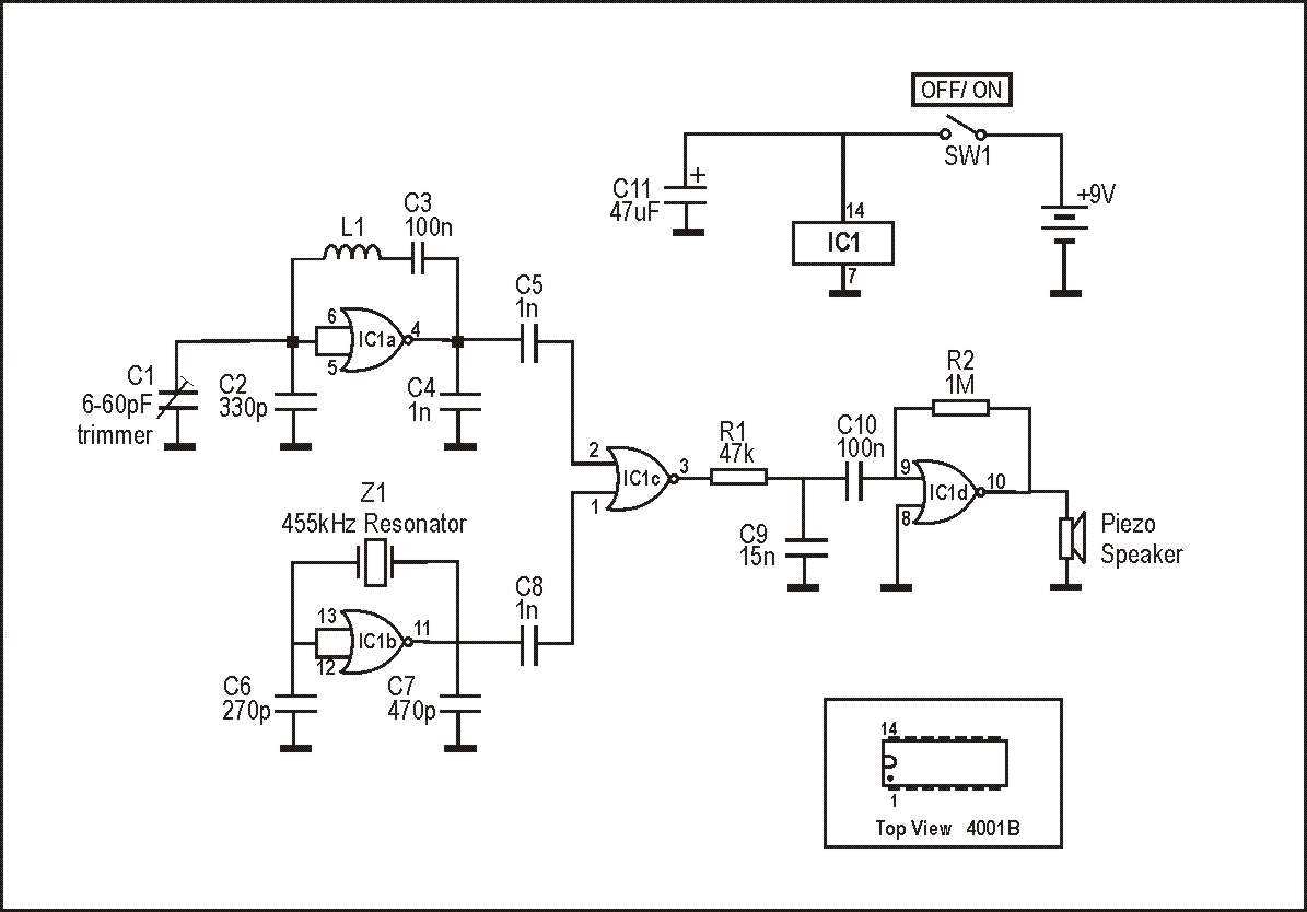 metal detector schematic circuit diagram metal detector schematic circuit diagram