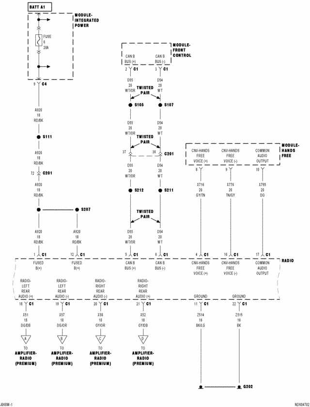 1995 dodge dakota stereo wiring diagram