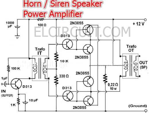 loudspeaker circuit diagram
