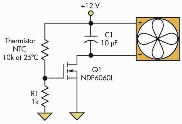 capacitor fan regulator circuit diagram