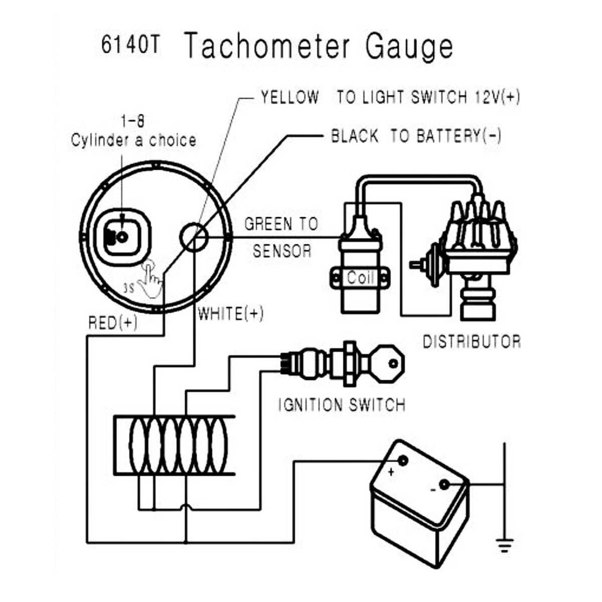 auto gauge tachometer wiring diagram