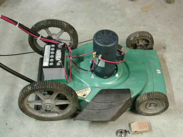 electric lawn mower wiring diagram