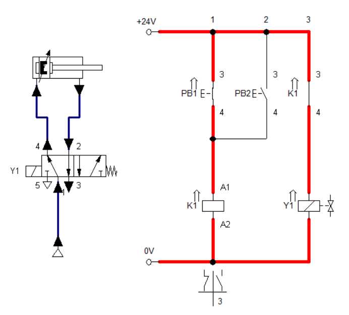 electro pneumatic schematic diagram