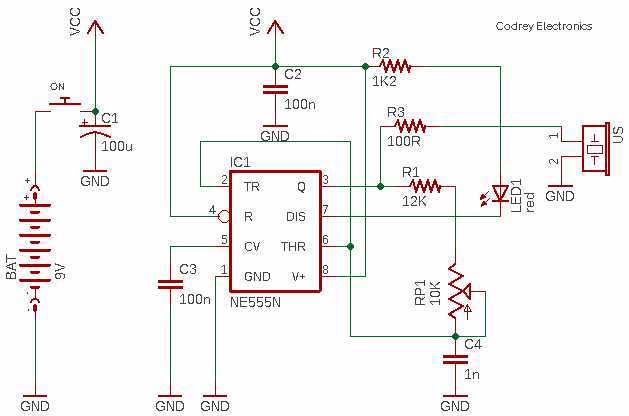 ultrasonic monkey repeller circuit diagram