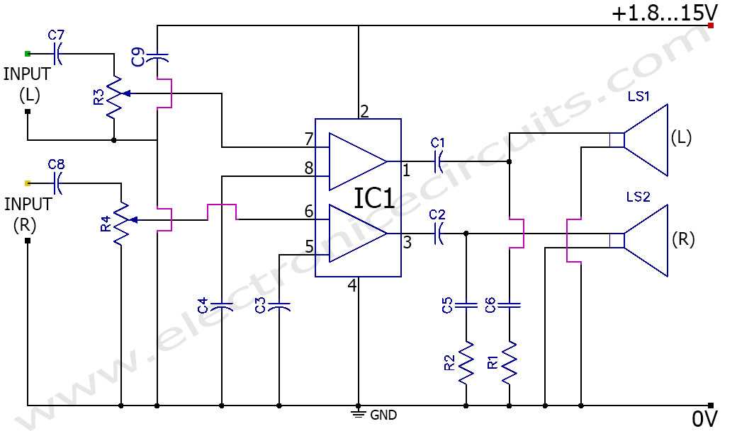 tda8922bth amplifier circuit diagram