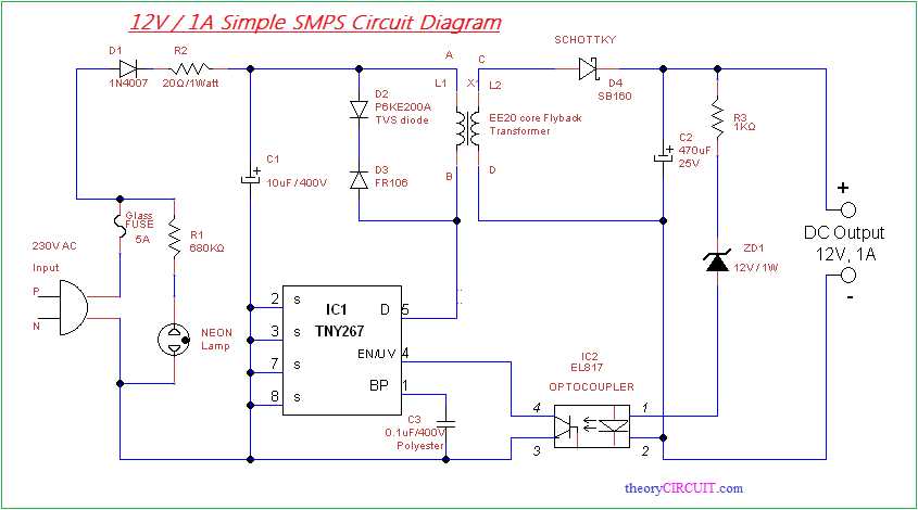 simple smps schematic diagram simple smps schematic diagram