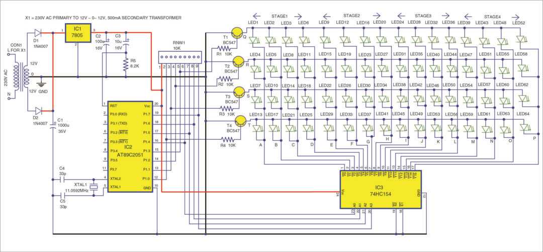 4x4x4 led cube circuit diagram 4x4x4 led cube circuit diagram
