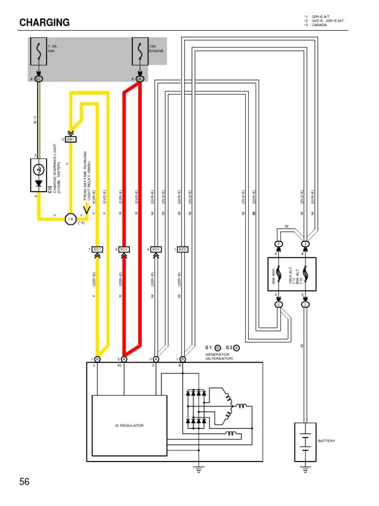 alternator wiring diagram toyota