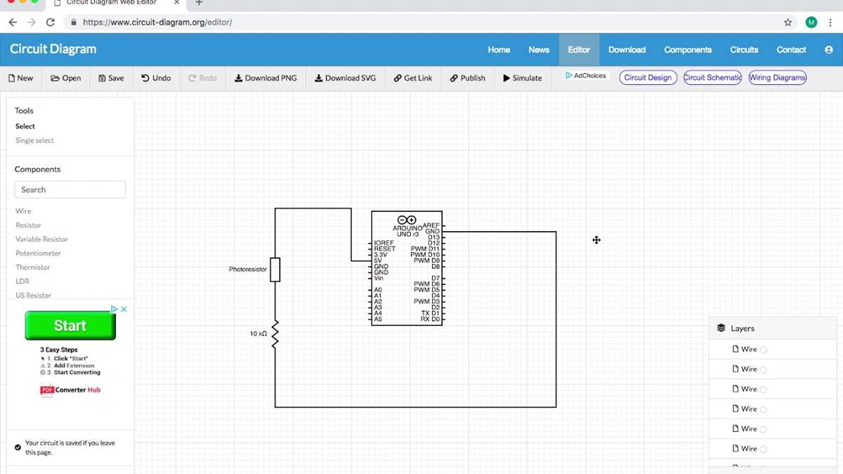 make circuit diagrams online