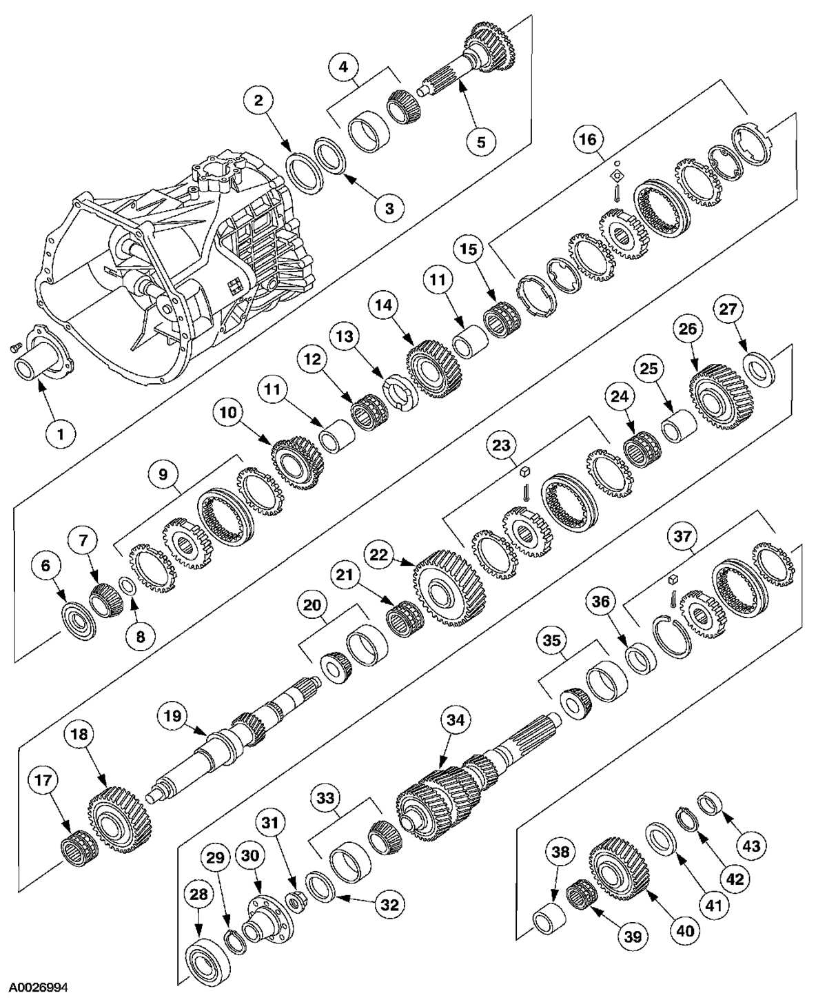 manual transmission schematic diagram