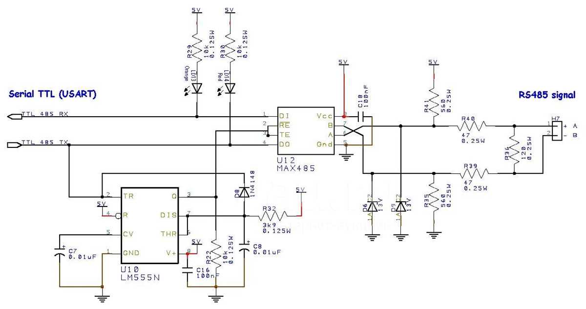 max485 circuit diagram max485 circuit diagram
