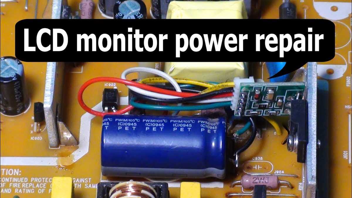 schematic diagram of power connector lcd monitor