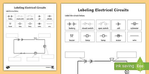 circuit diagram labels