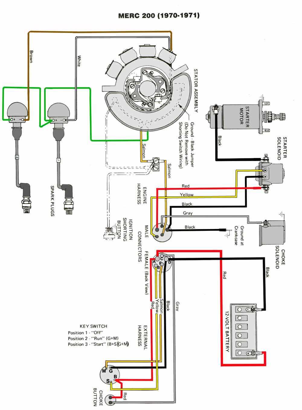 mercury 14 pin wiring harness diagram