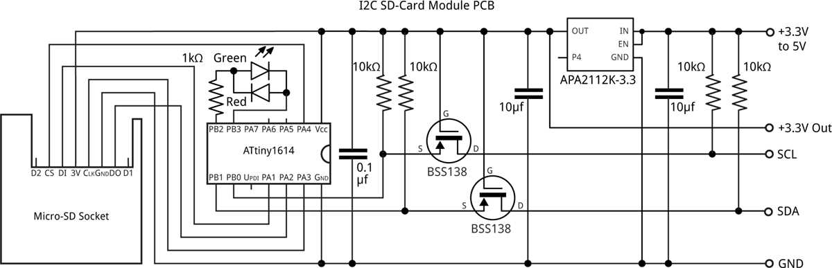 sd card module circuit diagram