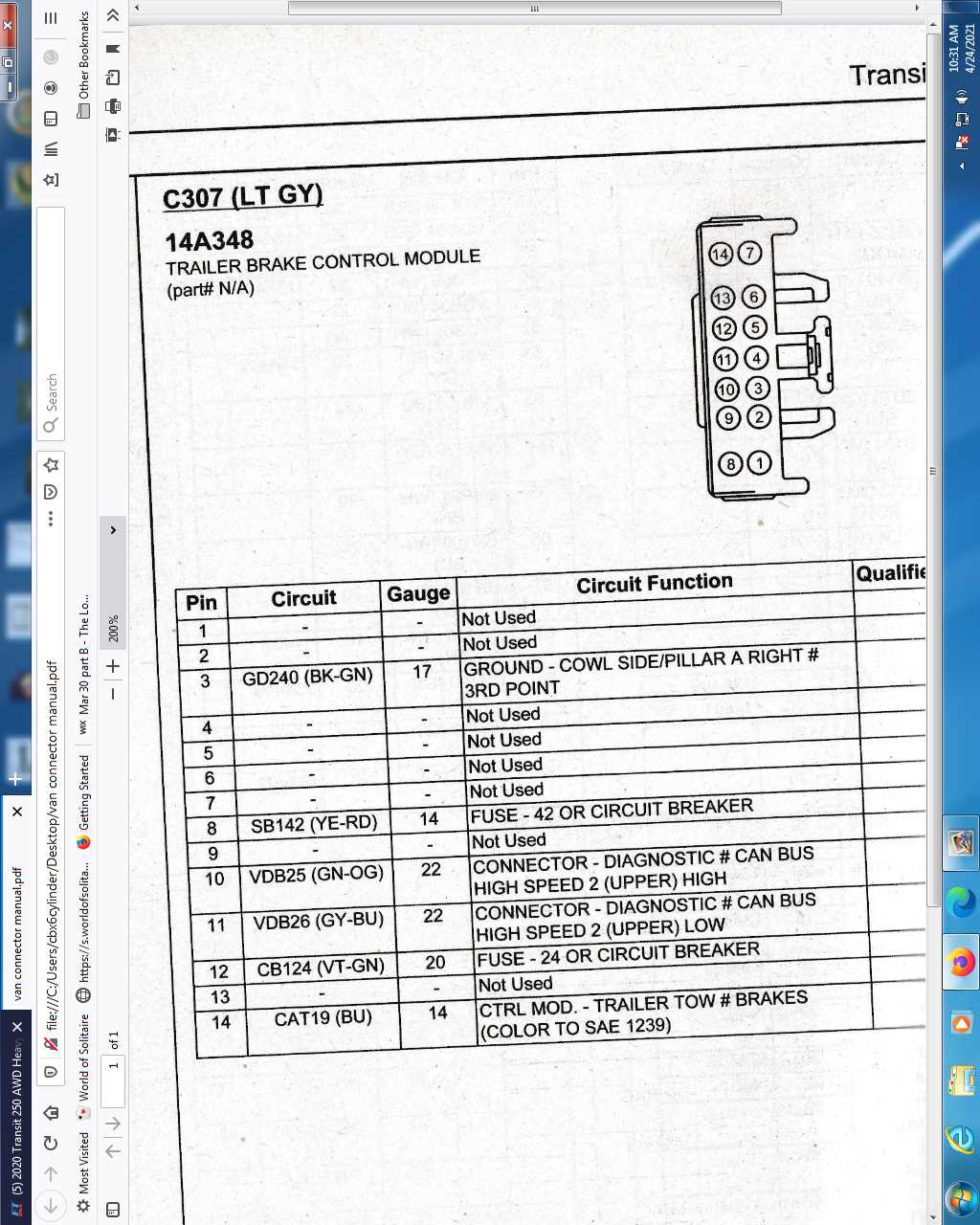 2016 ford f150 trailer plug wiring diagram