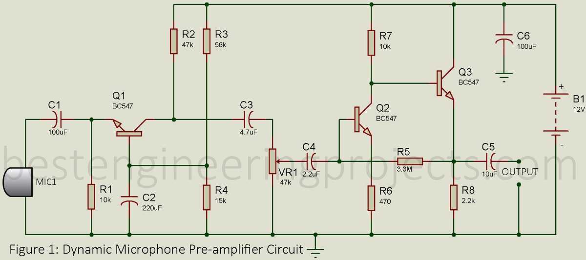mic circuit diagram