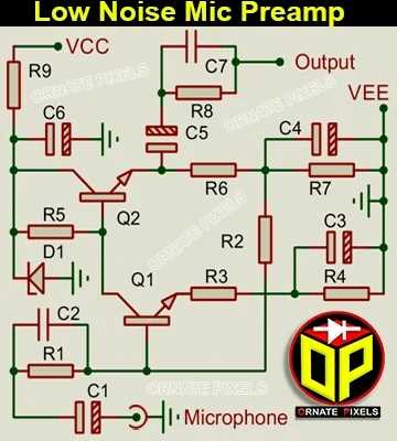 mic preamp schematic diagram