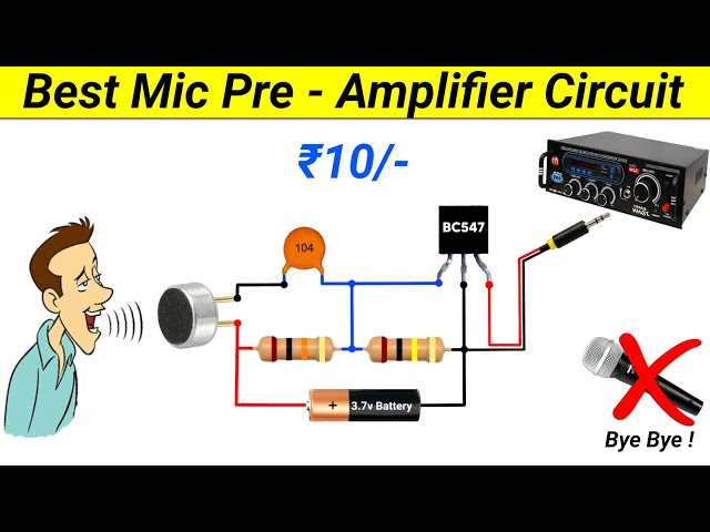 microphone amplifier circuit diagram