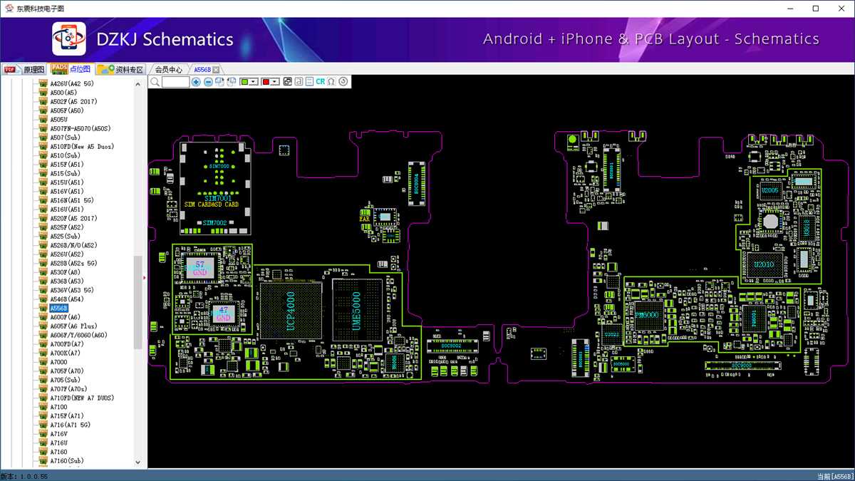 samsung a55 schematic diagram
