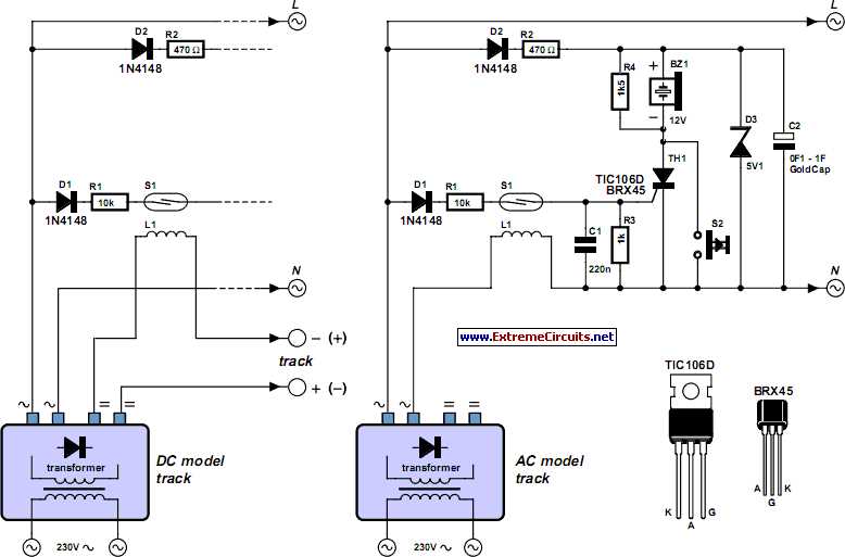 model railway circuit diagrams