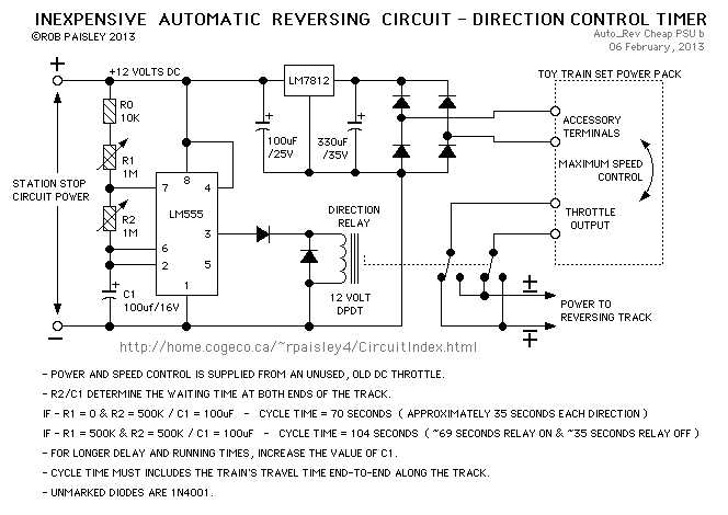 model railway circuit diagrams