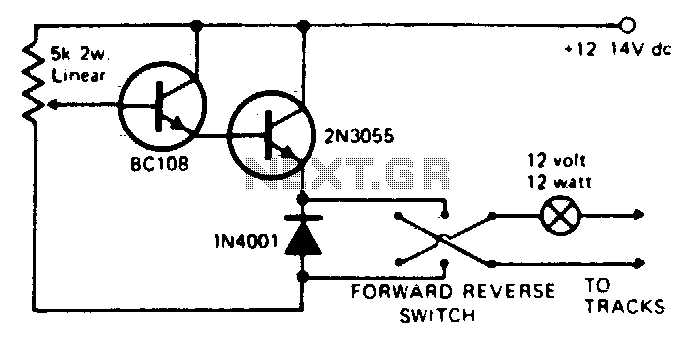 model railway controller circuit diagram