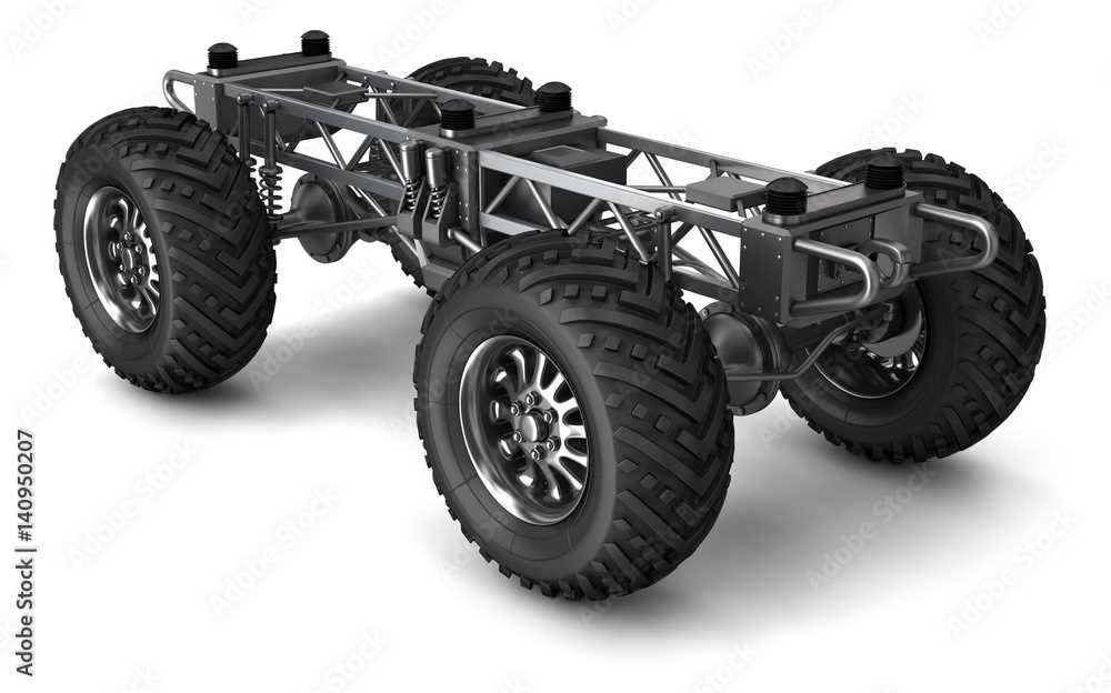 monster truck frame schematic diagram