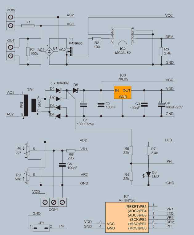 mosfet smps circuit diagram