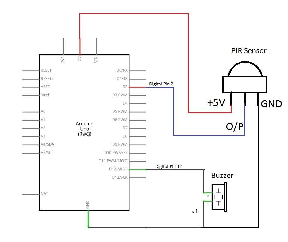 motion detector circuit diagram