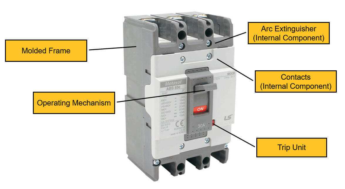 moulded case circuit breaker diagram