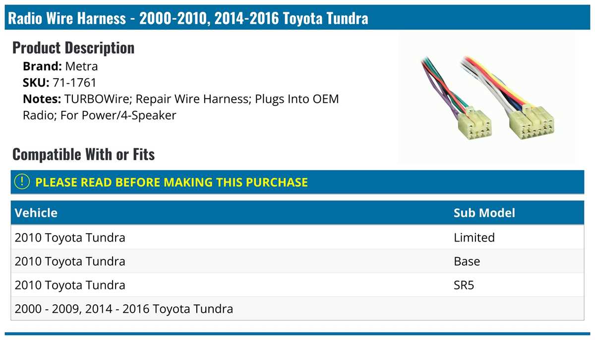 toyota tundra radio wiring diagram