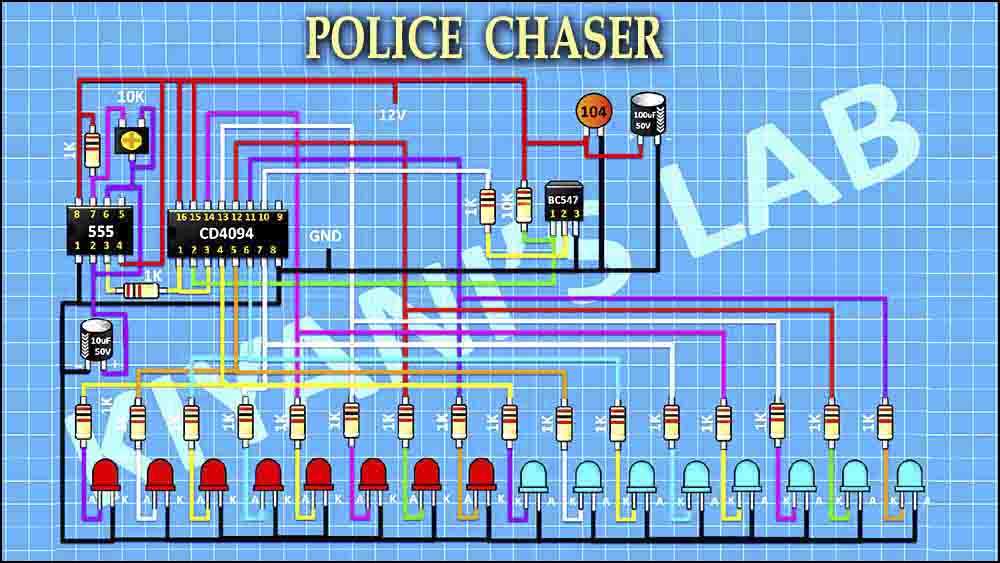 chaser circuit diagram chaser circuit diagram