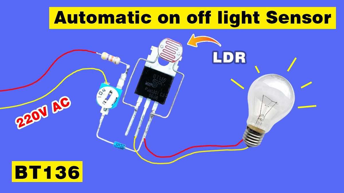 light operated switch circuit diagram