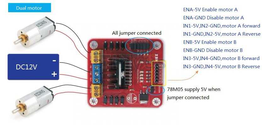 l298 motor driver circuit diagram