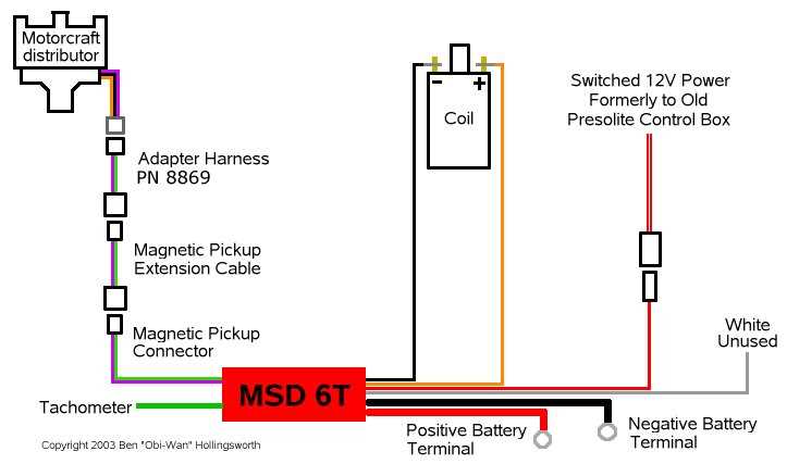 msd 6al wiring diagram ford