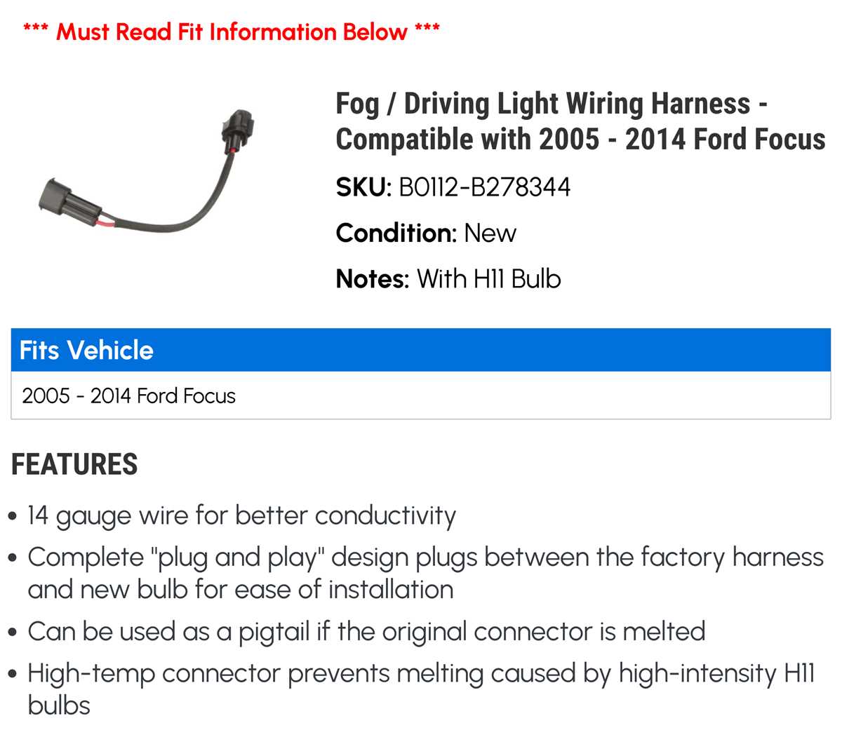 2014 ford focus wiring harness diagram