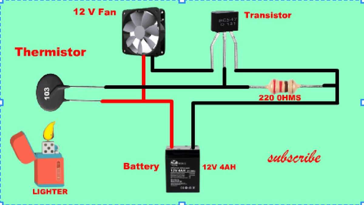 temperature controlled fan circuit diagram