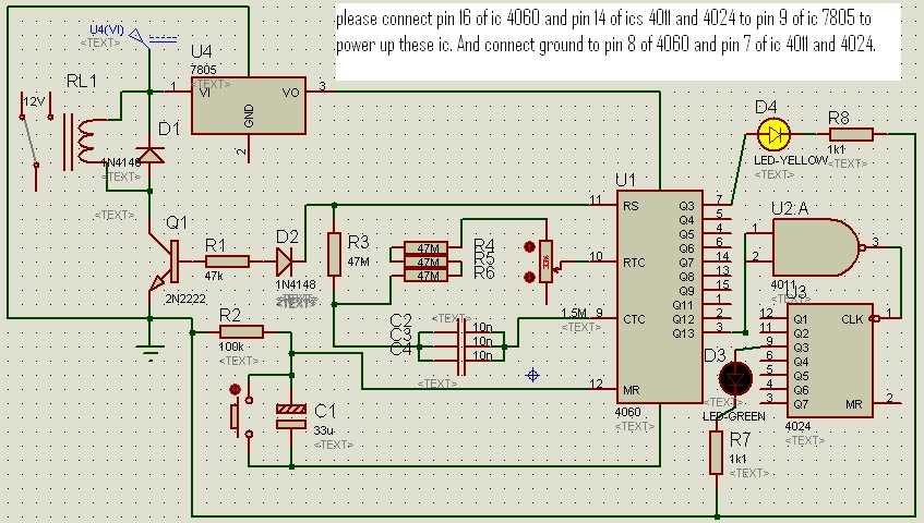 4541 timer schematic diagram