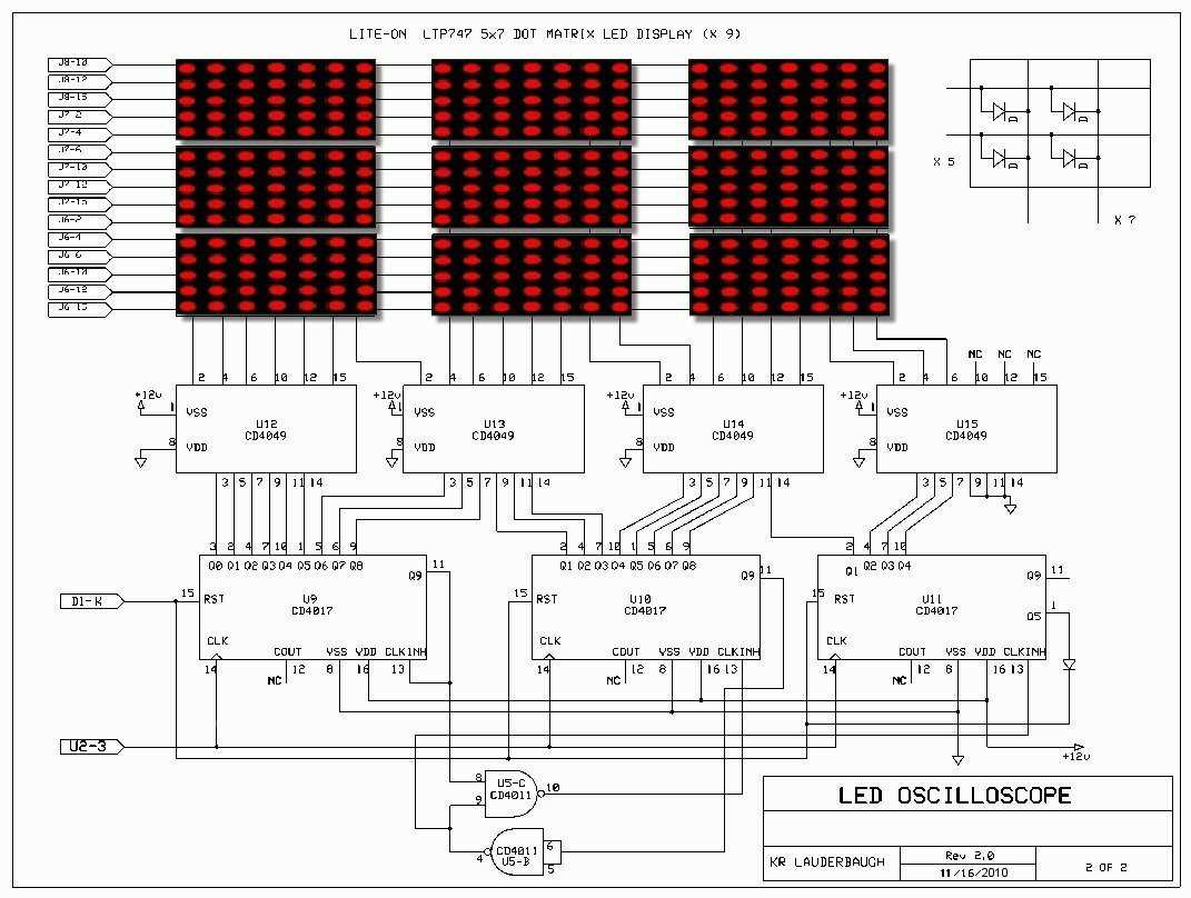 led oscilloscope circuit diagram