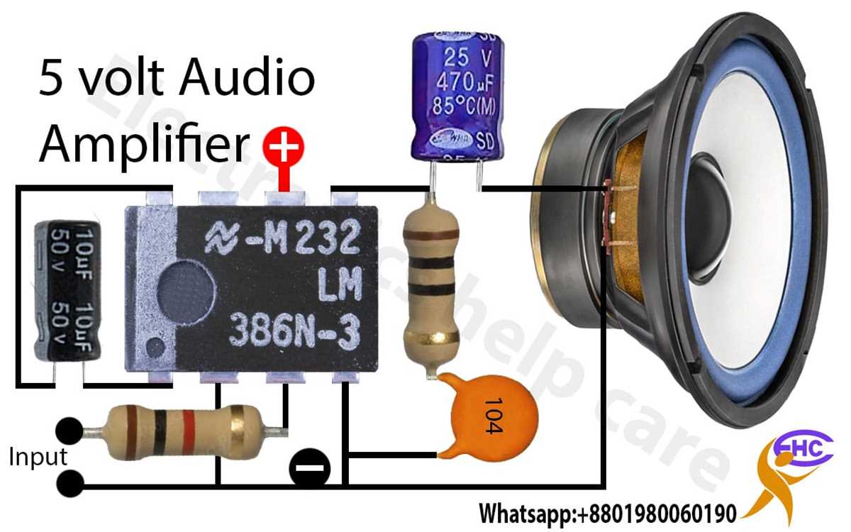 speaker amplifier circuit diagram
