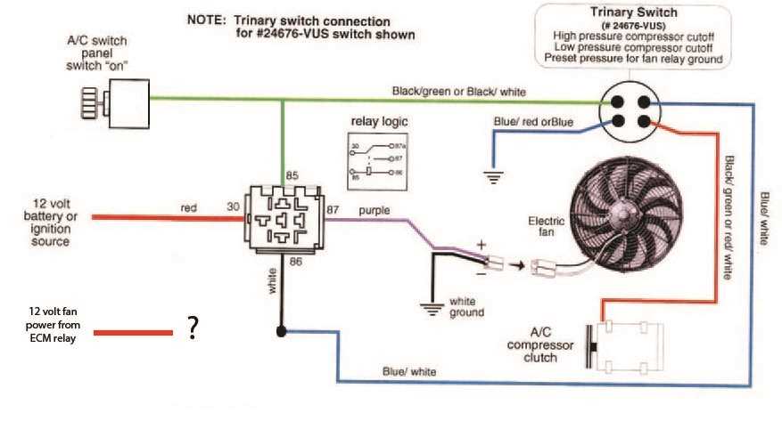 electric radiator fan wiring diagram