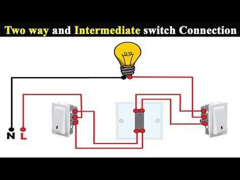 3 way intermediate switch wiring diagram