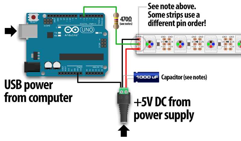 neopixel circuit diagram