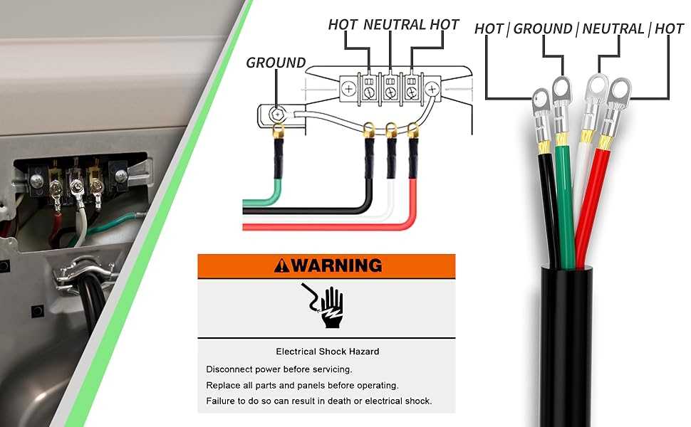 4 prong dryer cord wiring diagram
