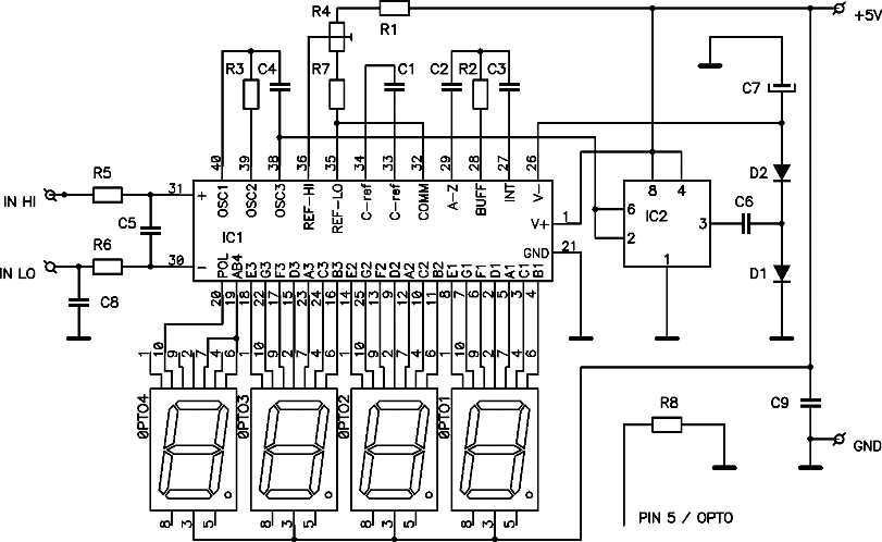 dc voltmeter schematic diagram