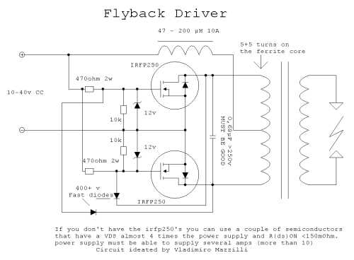 flyback driver circuit diagram